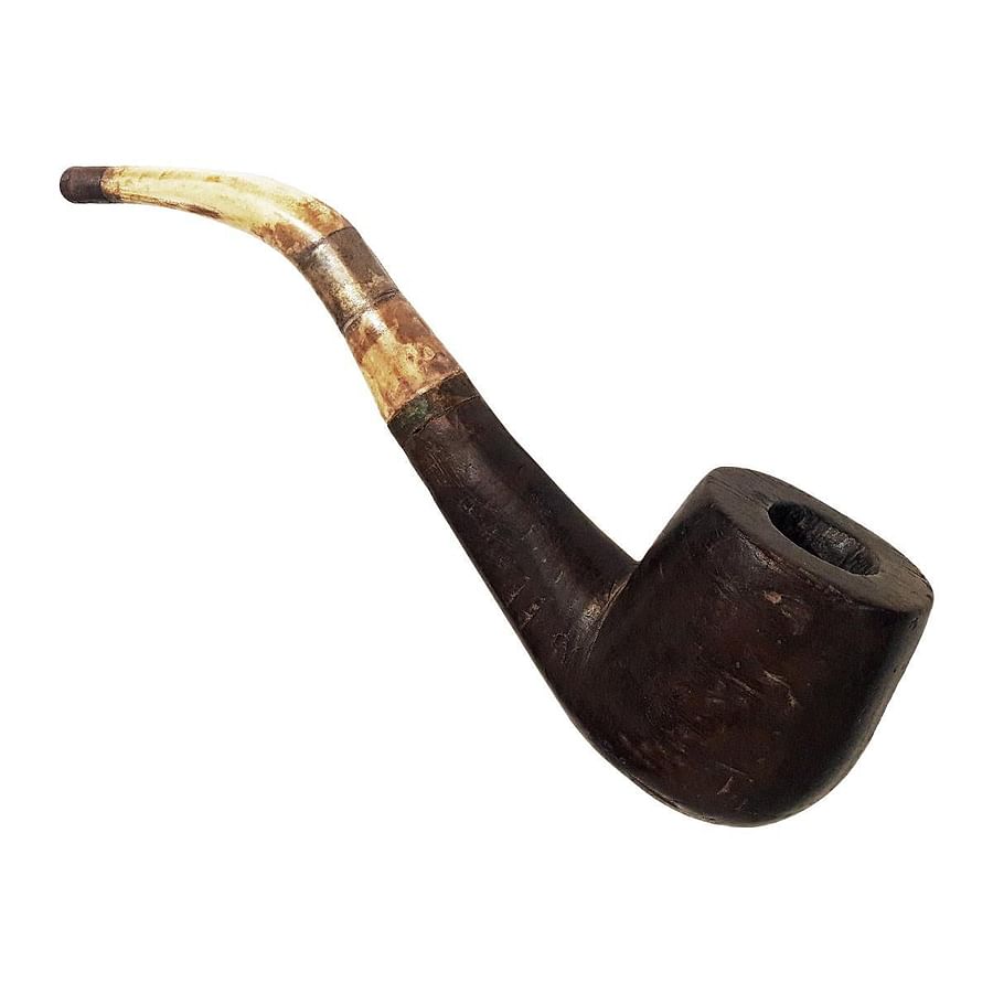 Antique ceremonial smoking pipe