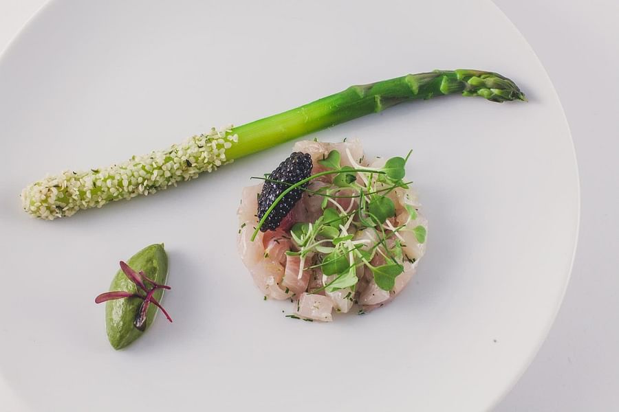 Elegant Cannabis-Infused Dish Served on a Plate
