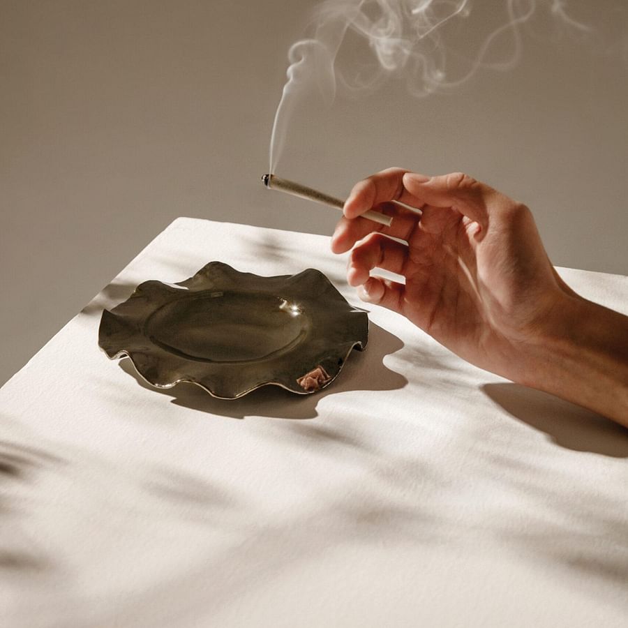Artistic and unique cannabis accessories showcasing contemporary design aesthetics